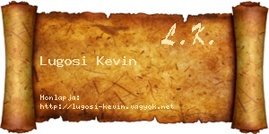 Lugosi Kevin névjegykártya